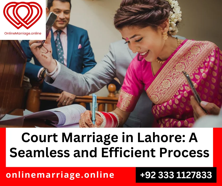 Nadra Marriage Certificate for court marriage in Lahore
