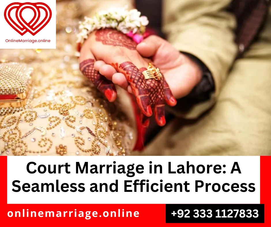 Magistrate overseeing court marriage ceremony in Lahore